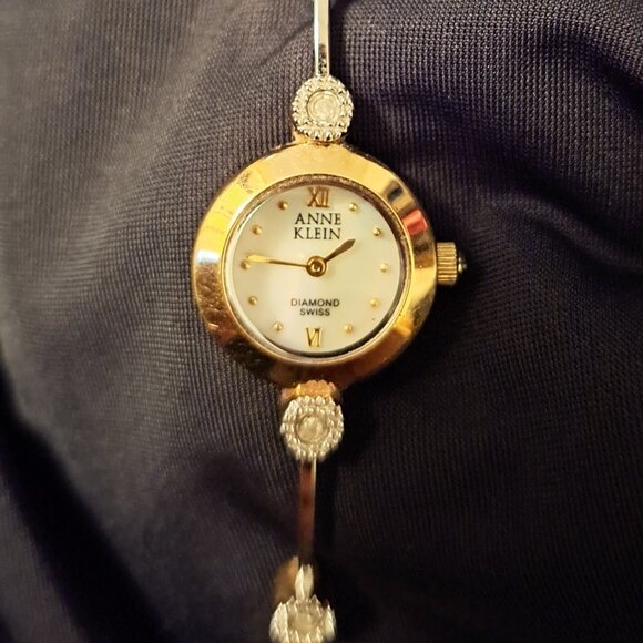Vintage Anne Klein Diamond Swiss Watch - Picture 7 of 8